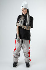 Red and Grey snowboard pants