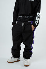 Black waterproof snowpants