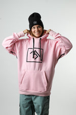 Pink snowboard hoodie