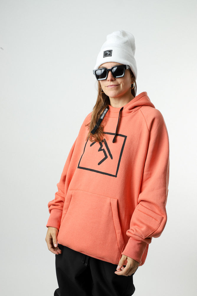 Peach Snowboard Hoodie